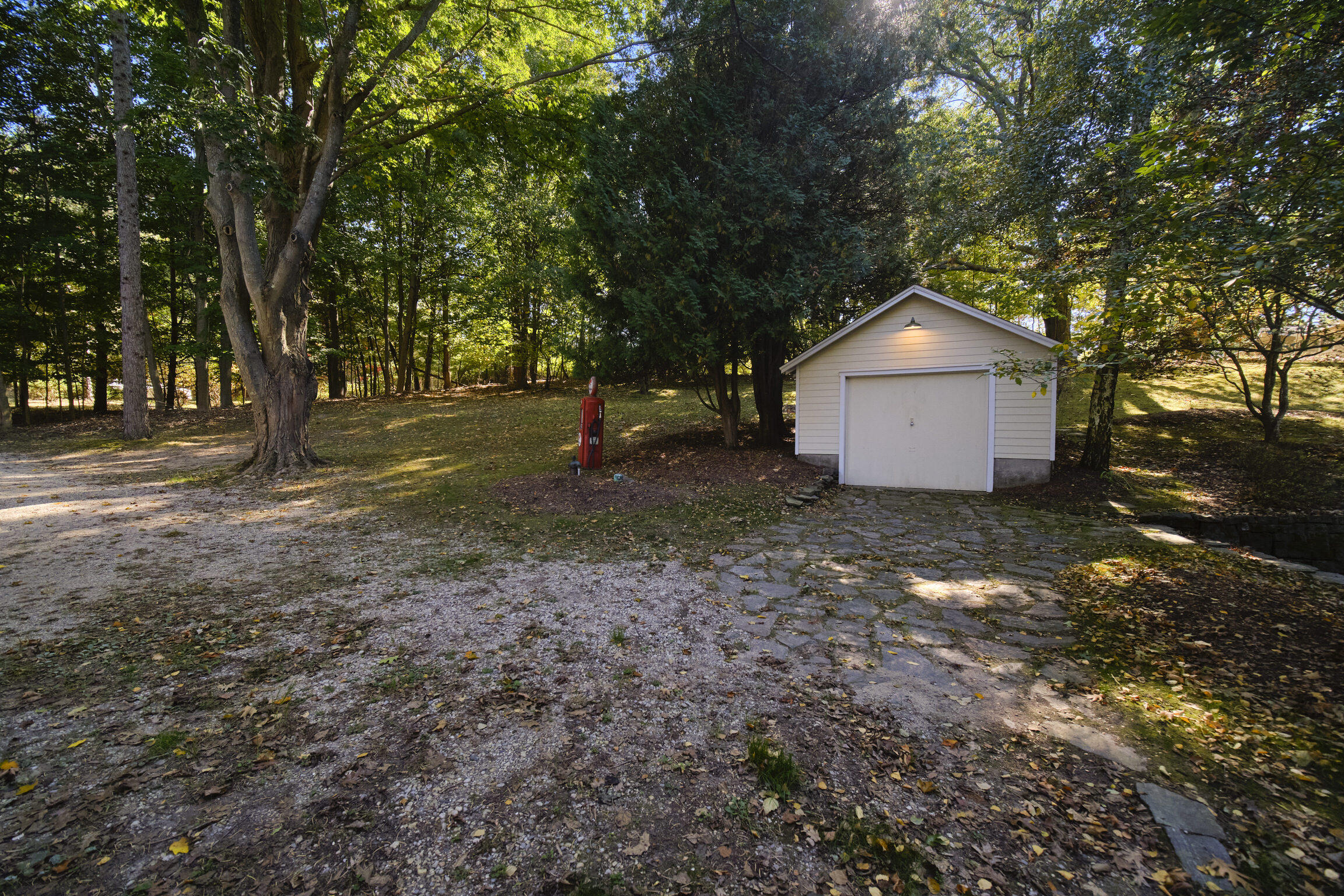 12838 Lakeview Road Bear Lake, MI 49614 - Photo 12 of 69 Garage and yard toward Lakeview