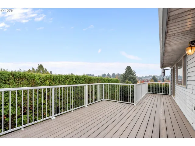 a view of a roof deck