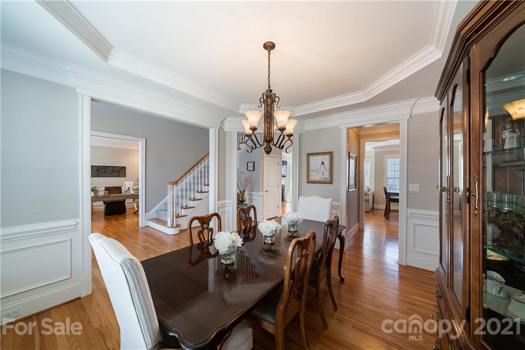 268 Hemmingway Lane Fort Mill, SC 29708 - Photo 8 of 43 a view of a a dining room with furniture window and wooden floor