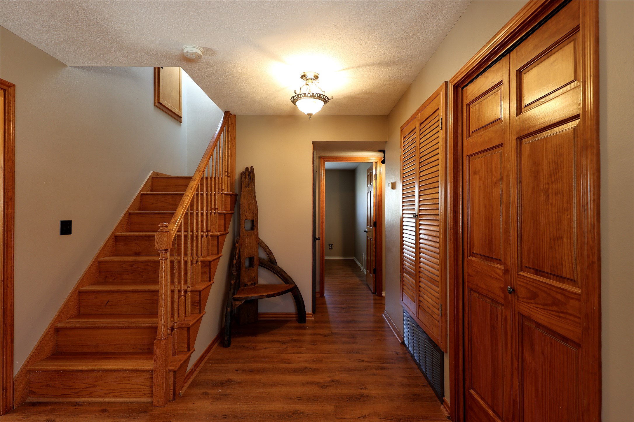 3337 Brunes Mill Road Columbus, TX 78934 - Photo 21 of 48 a view of entryway and hall with wooden floor