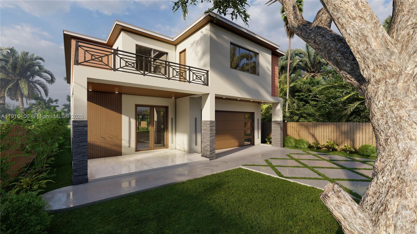 809 Southwest 12th Avenue Fort Lauderdale, FL 33312 - Photo 3 of 6 a front view of a house with a yard and garage