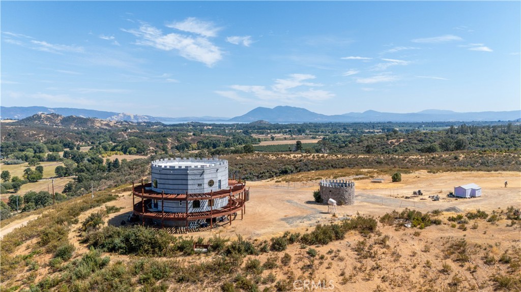 a view of a lake with a mountain