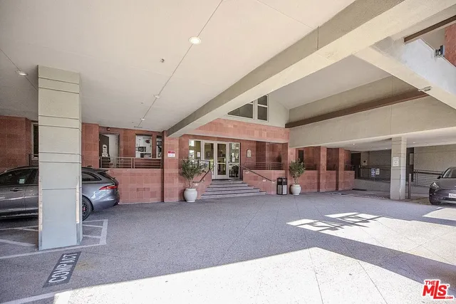 a view of a lobby with furniture