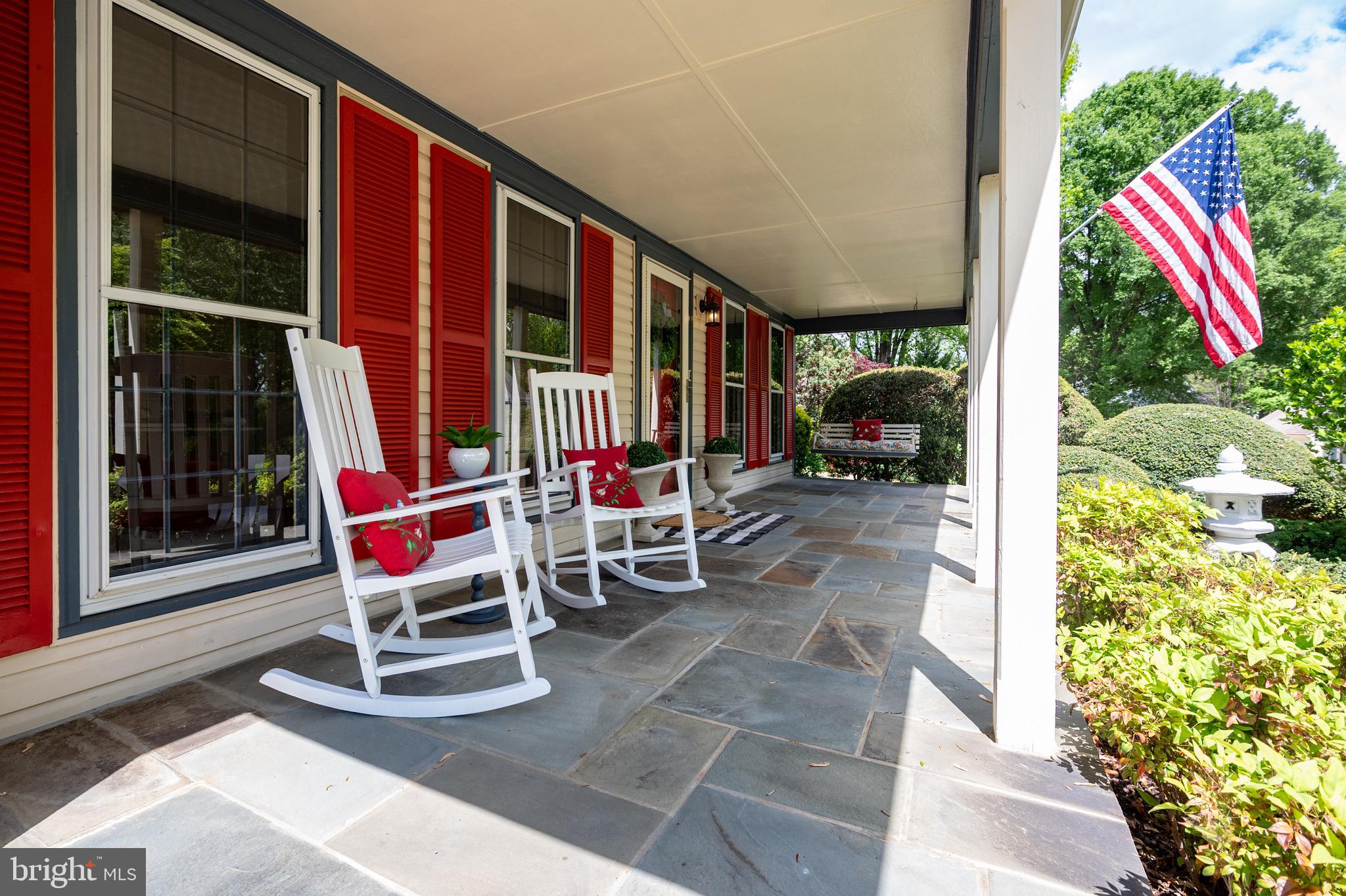 6830 Bluecurl Circle Springfield, VA 22152 - Photo 3 of 73 Stunning 32-foot covered slate front porch