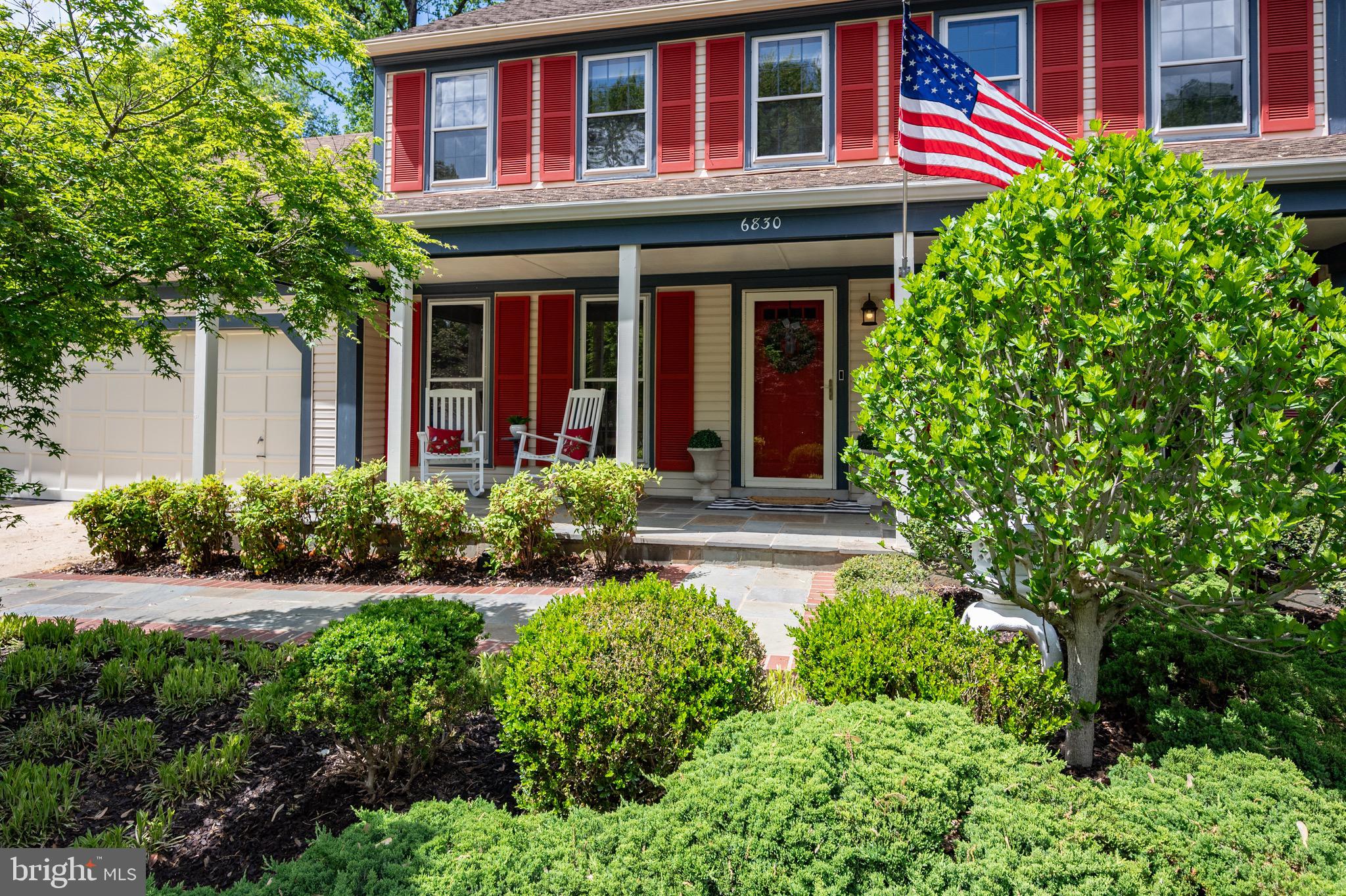 6830 Bluecurl Circle Springfield, VA 22152 - Photo 69 of 73 Stunning 32-foot covered slate front porch