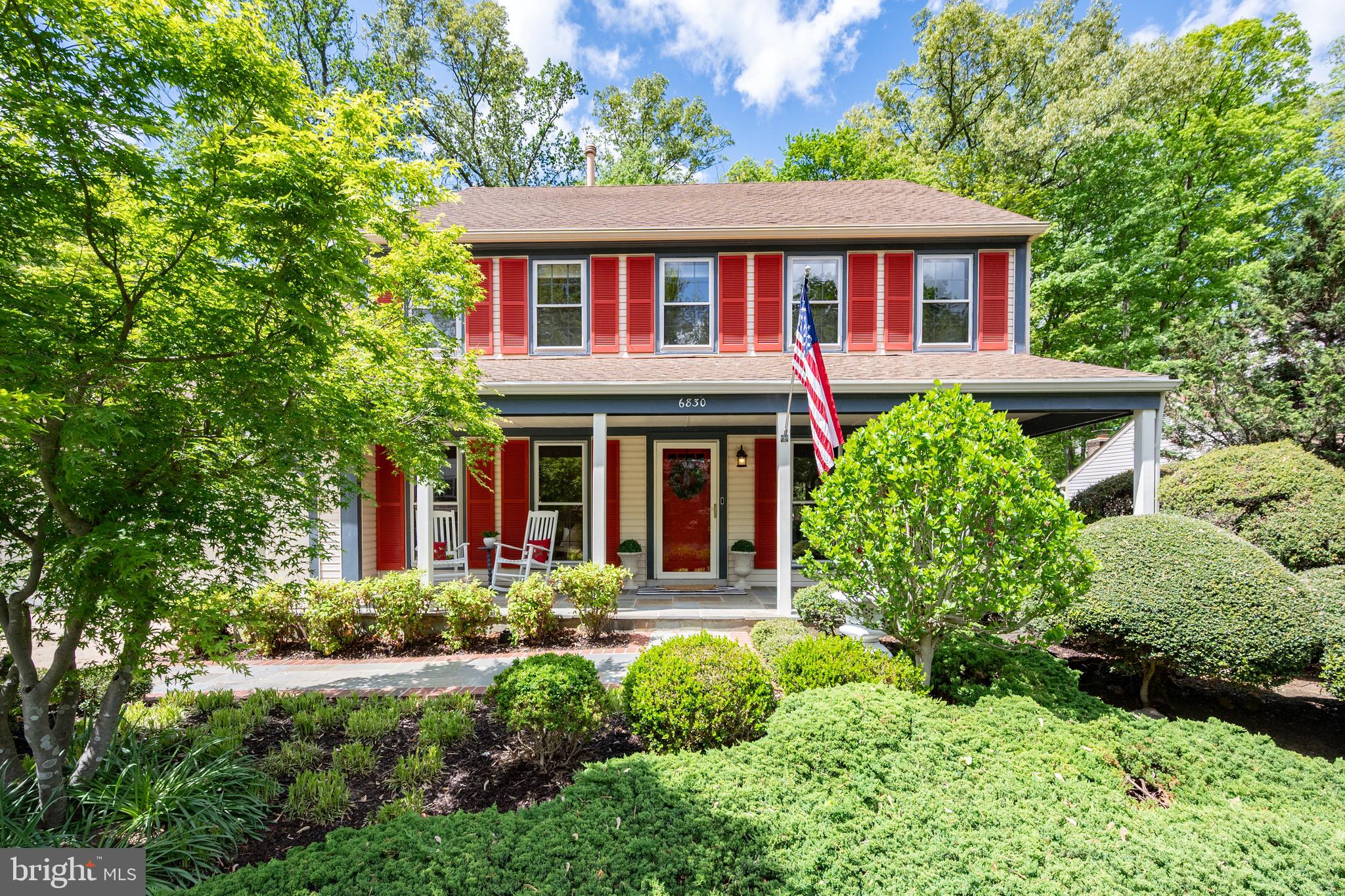 6830 Bluecurl Circle Springfield, VA 22152 - Photo 70 of 73 Stunning 32-foot covered slate front porch