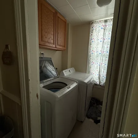 a room with storage and utility