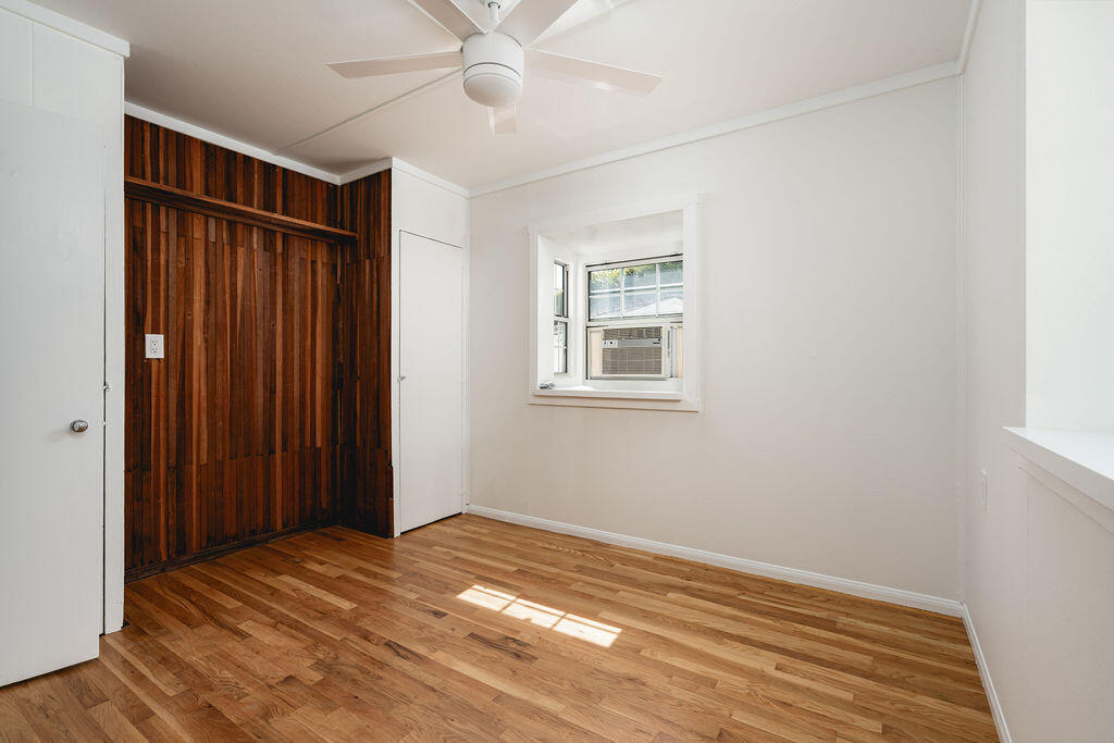 2605 Bath Street Santa Barbara, CA 93105 - Photo 15 of 20 a view of empty room with wooden floor and fan