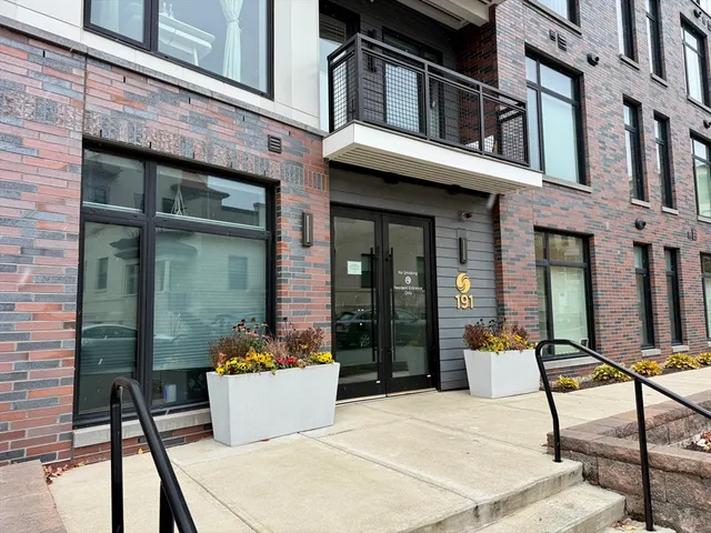 a view of a building with a window