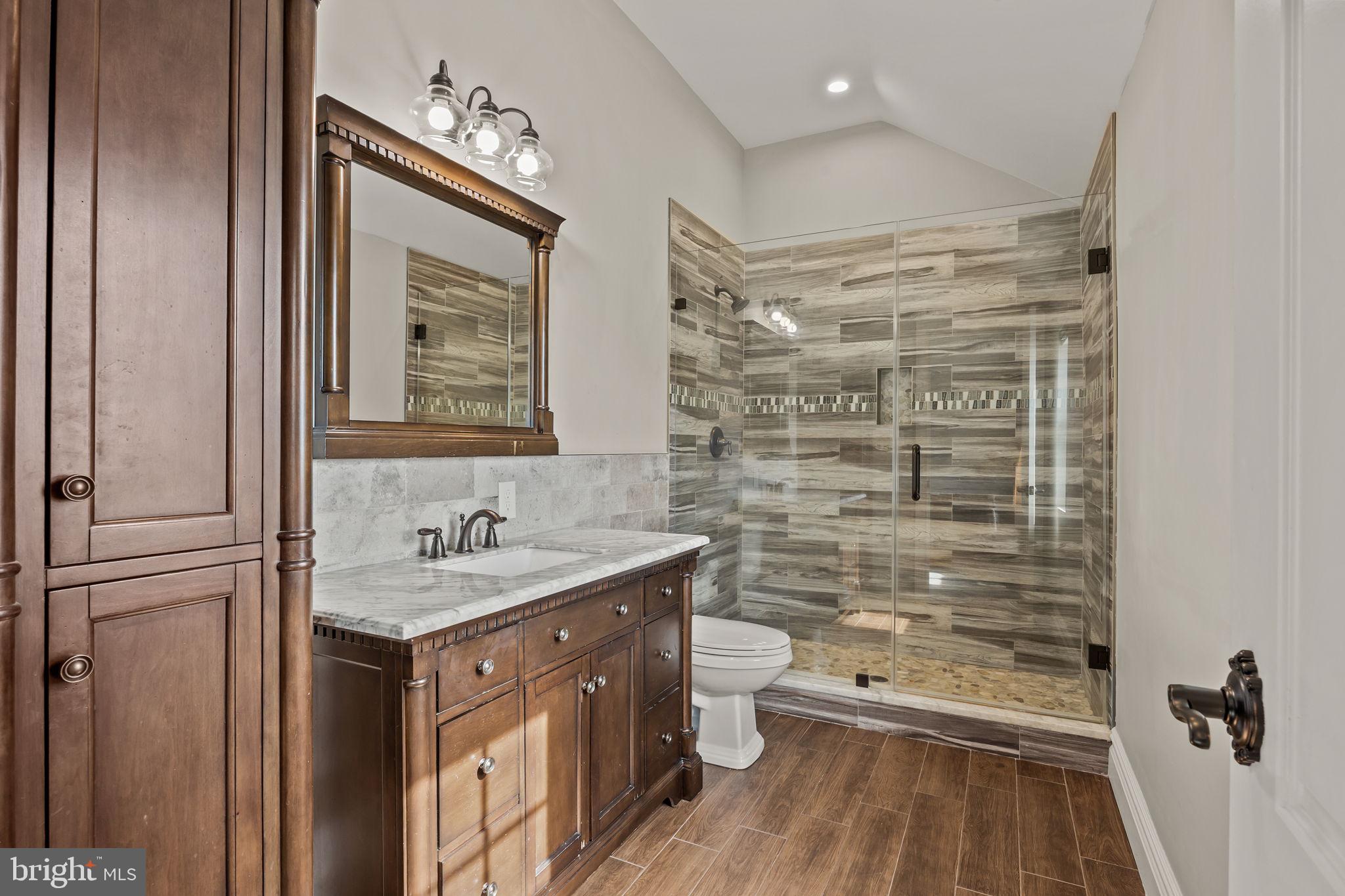 274 Pineville Road Newtown, PA 18940 - Photo 42 of 109 a bathroom with a sink a toilet and shower