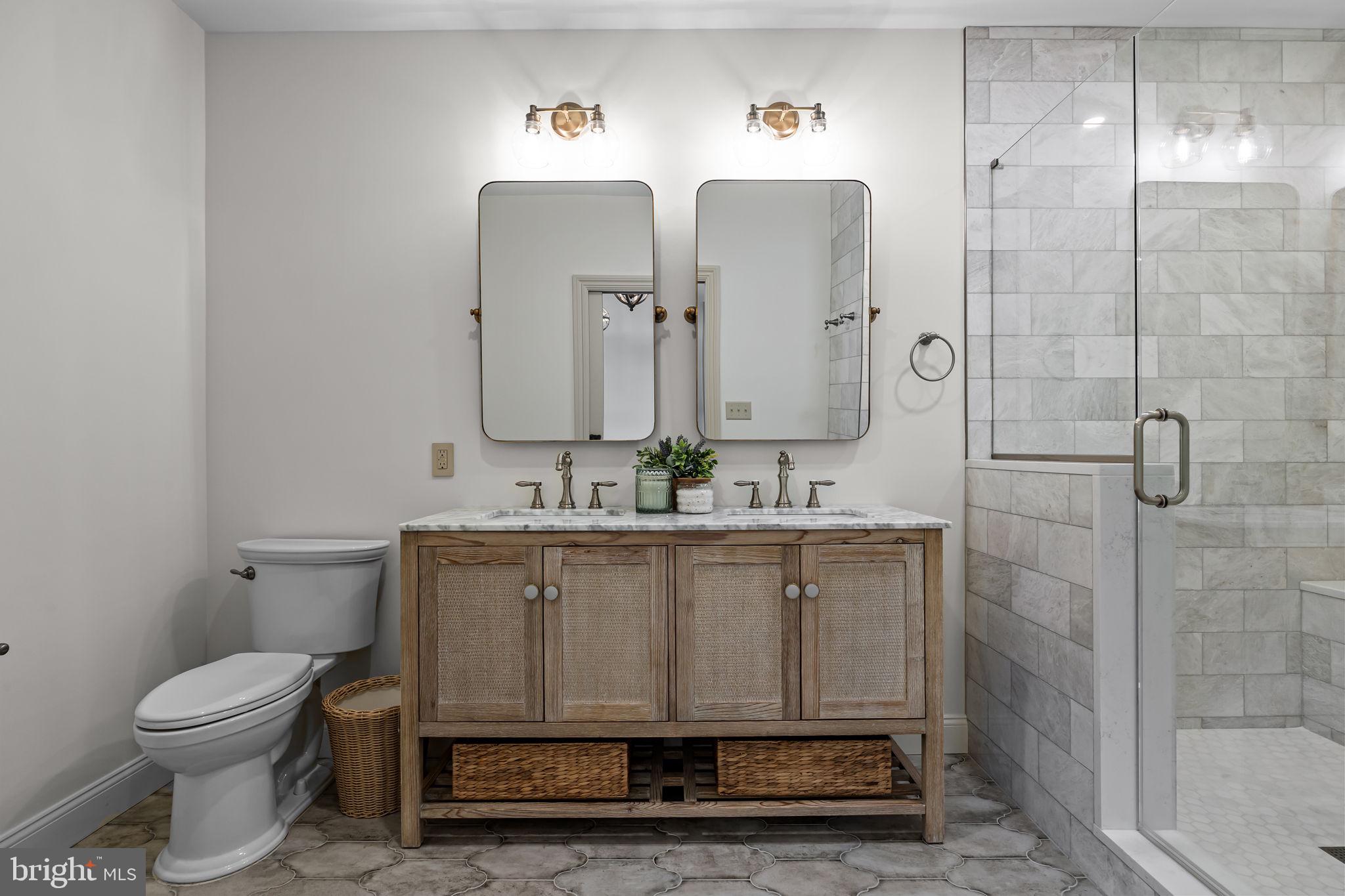274 Pineville Road Newtown, PA 18940 - Photo 79 of 108 a bathroom with a sink a toilet and shower