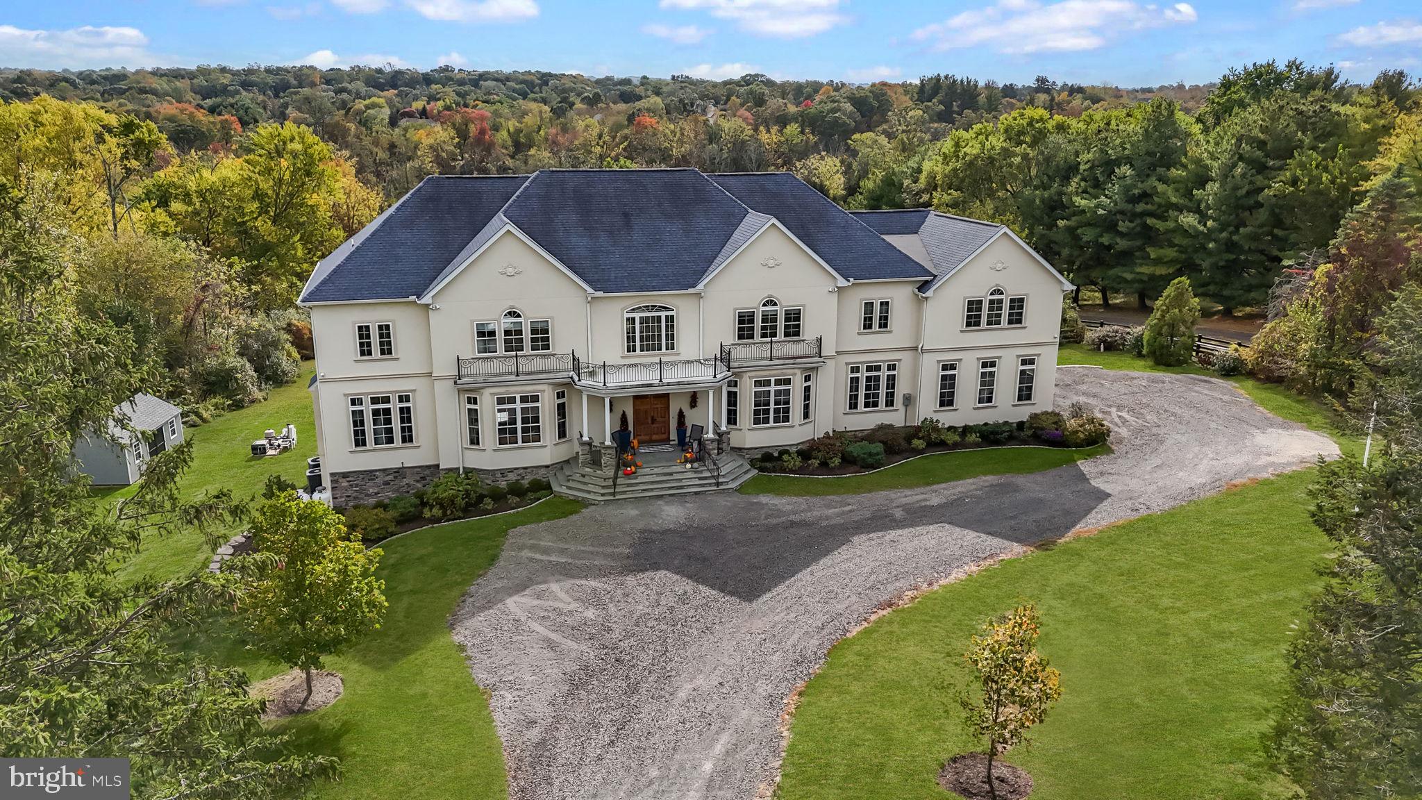 274 Pineville Road Newtown, PA 18940 - Photo 97 of 108 an aerial view of a house with a big yard