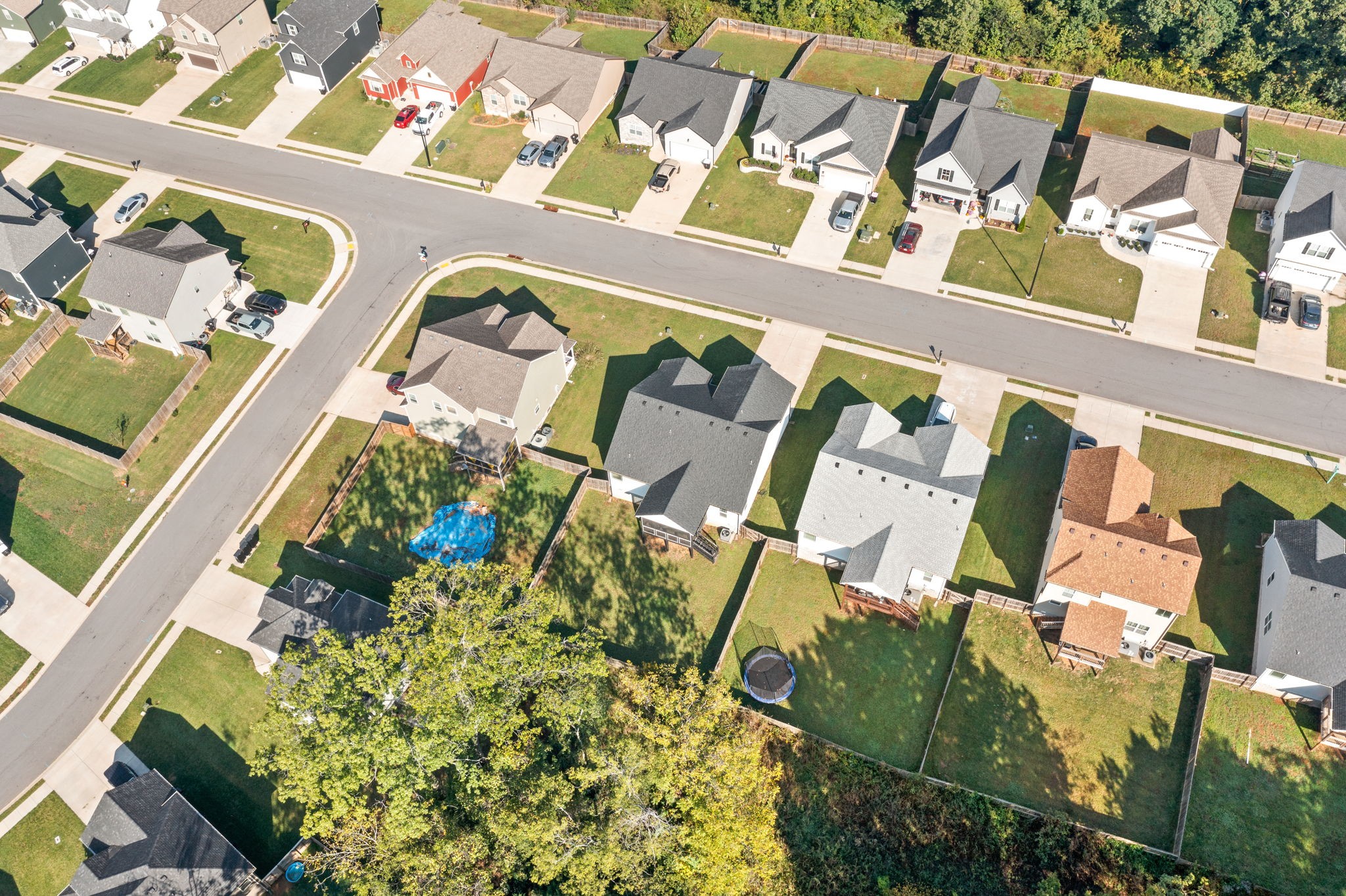 1807 Rains Road Clarksville, TN 37042 - Photo 38 of 39 an aerial view of a house with a swimming pool