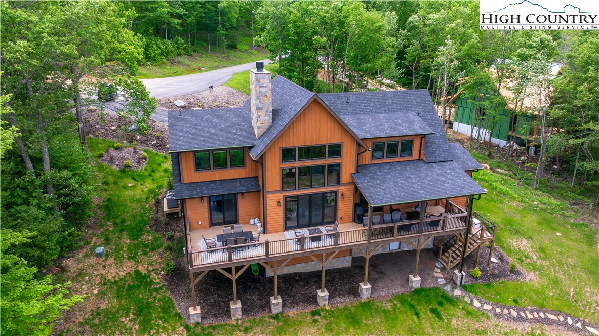 165 Eagle Pass Banner Elk, NC 28604 - Photo 5 of 41 an aerial view of a house with pool and chairs
