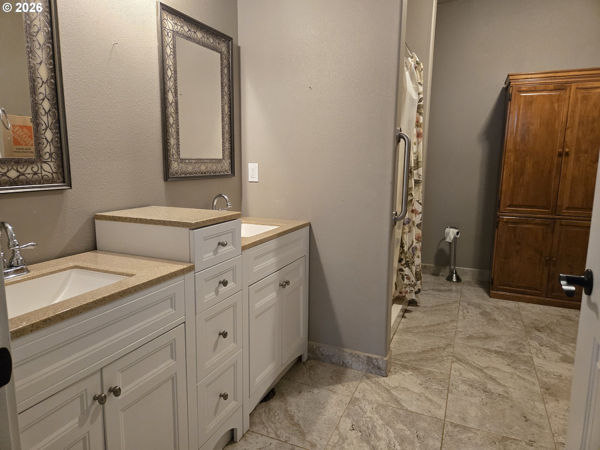 16817 Nonpareil Road Sutherlin, OR 97479 - Photo 15 of 39 a bathroom with a sink and a mirror