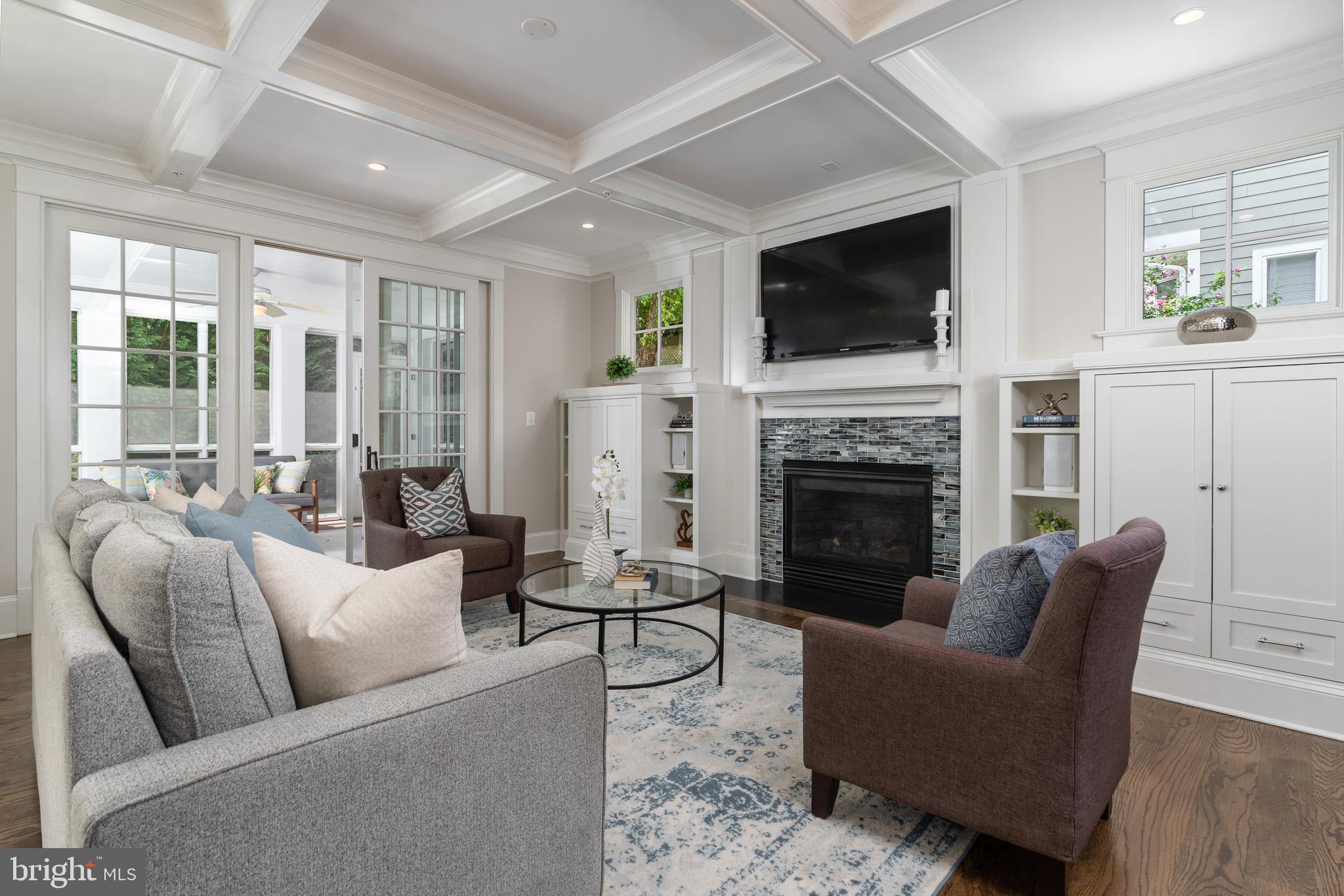 4310 Chestnut Street Bethesda, MD 20814 - Photo 16 of 50 Family room with screened porch access