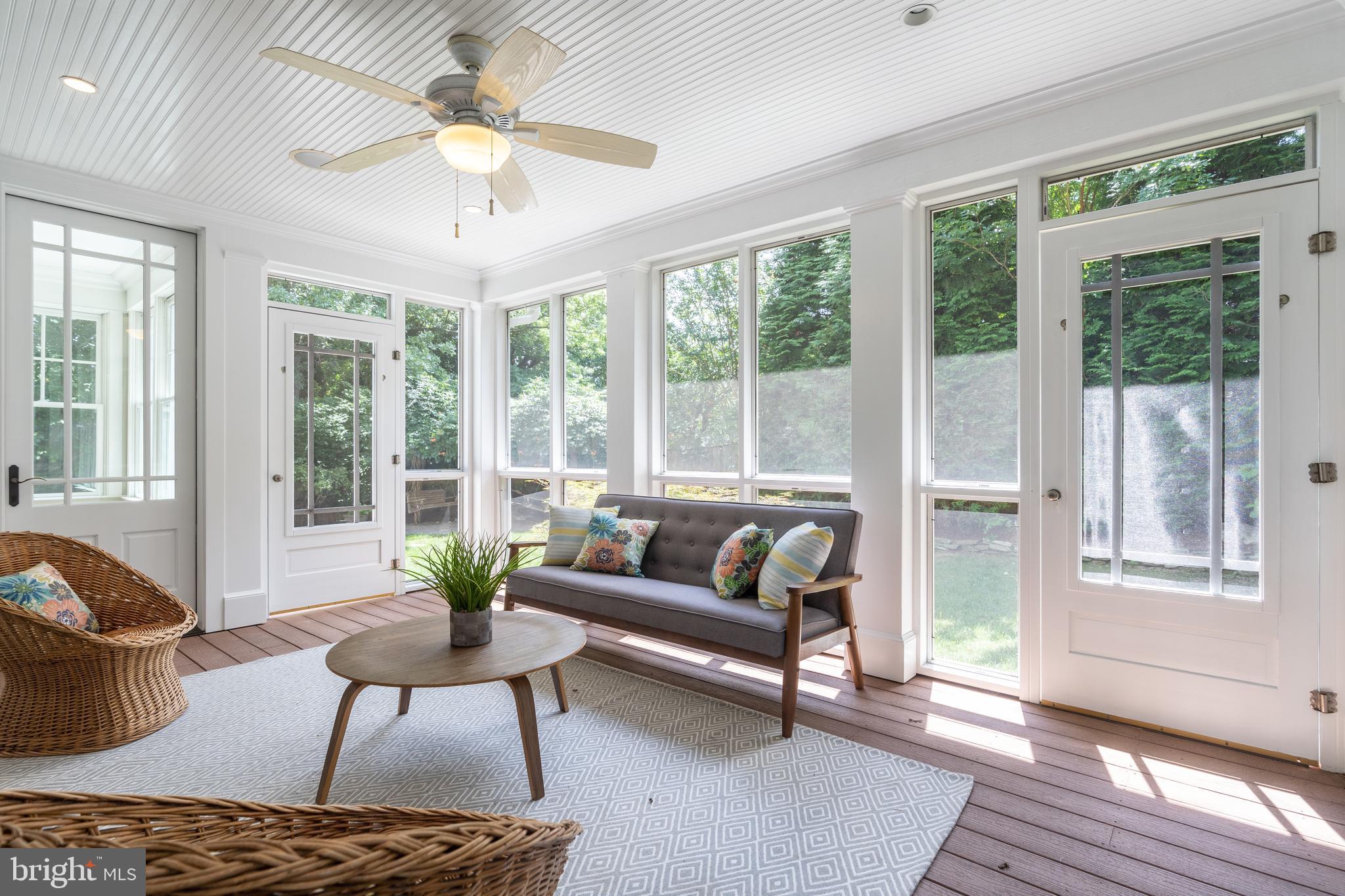 4310 Chestnut Street Bethesda, MD 20814 - Photo 18 of 50 Screened porch overlooks private yard