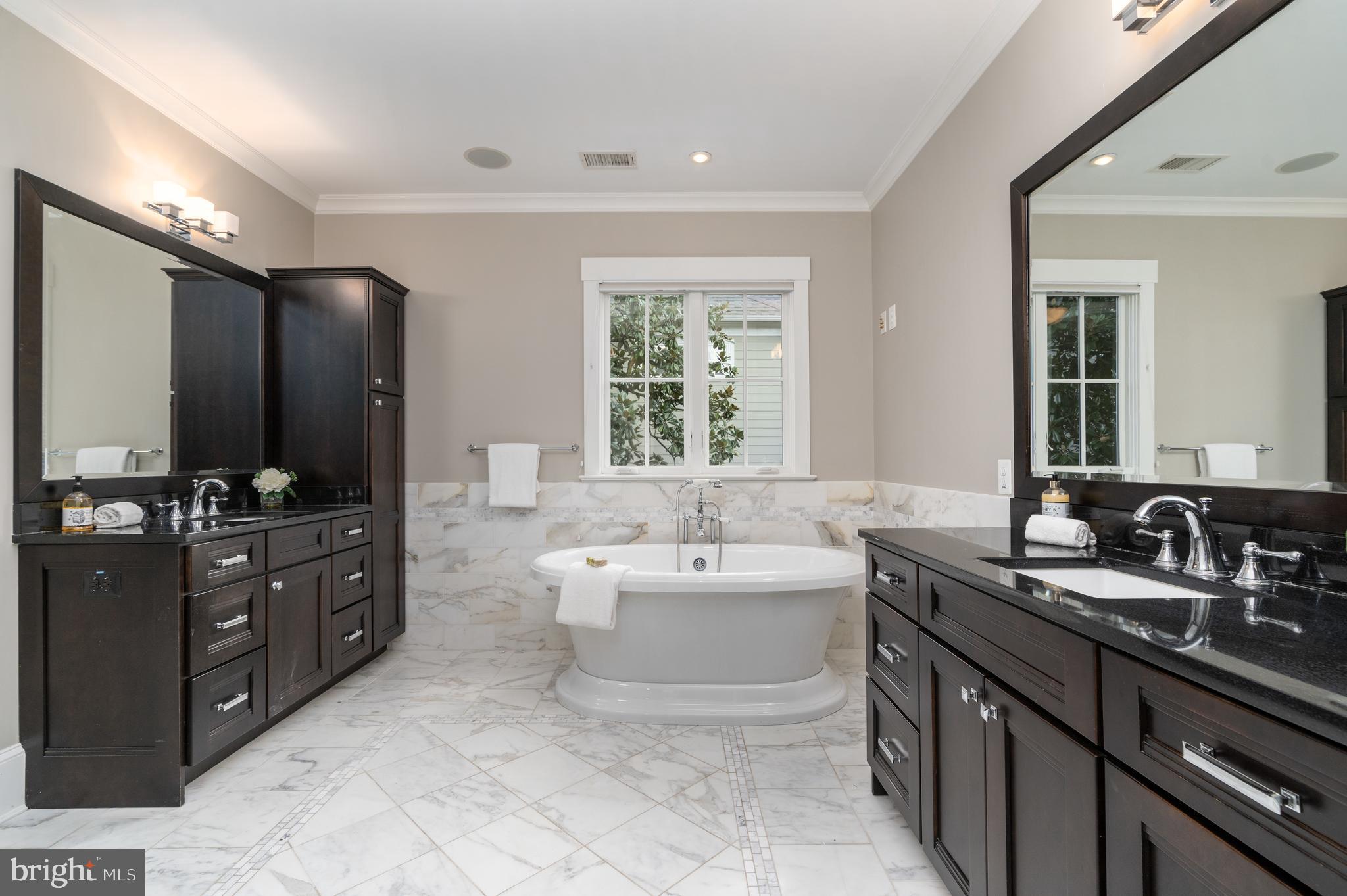 4310 Chestnut Street Bethesda, MD 20814 - Photo 25 of 50 Primary bathroom with two vanities