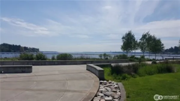 a view of swimming pool and lake view
