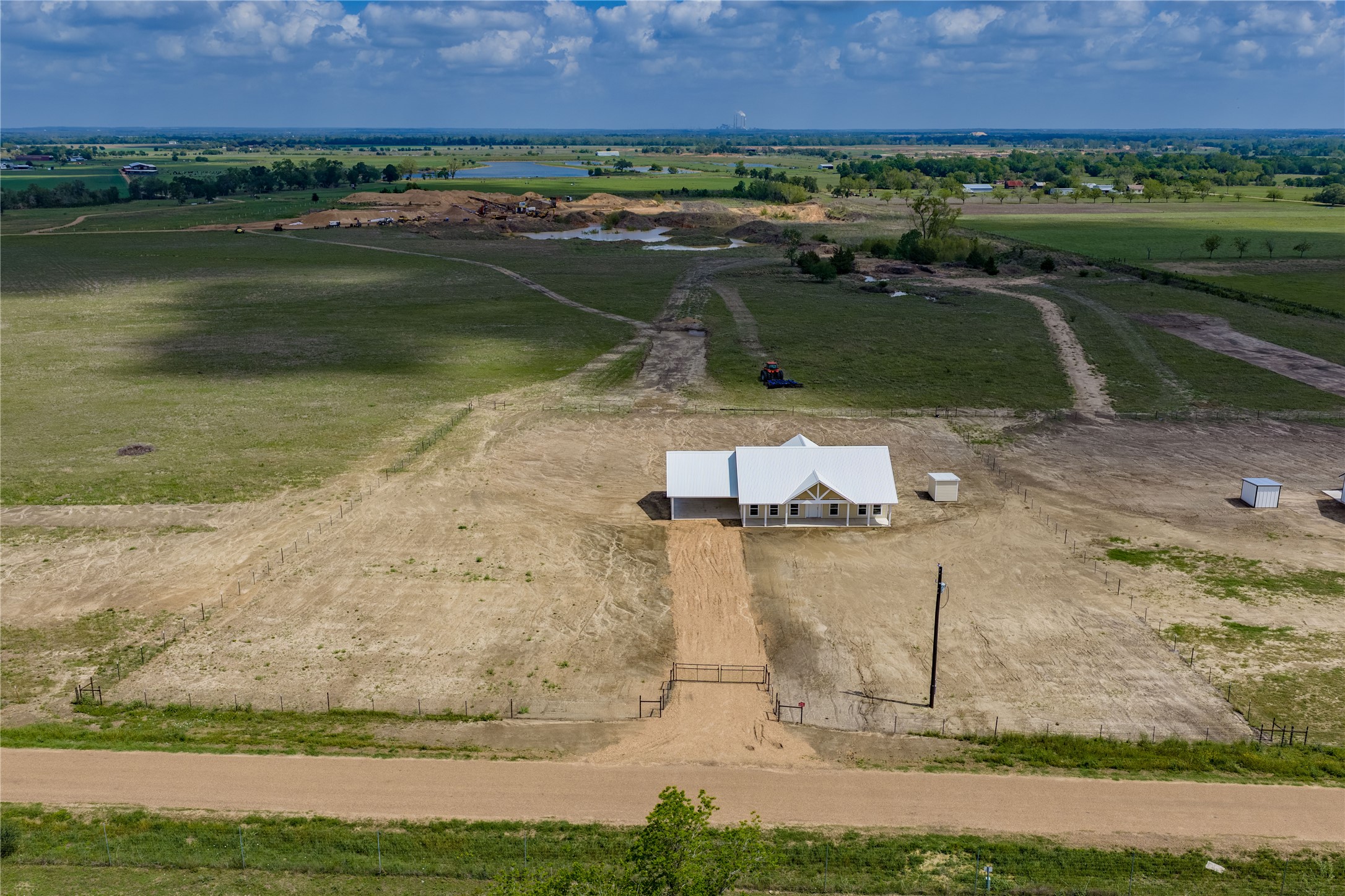 9345 Hajovsky Road La Grange, TX 78945 - Photo 15 of 24 an aerial view of a residential houses with outdoor space