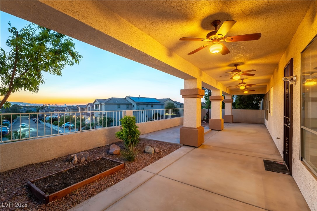 379 Marlin Cove Road Henderson, NV 89012 - Photo 4 of 22 View of patio featuring ceiling fan