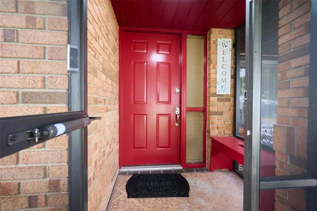 a view of front door