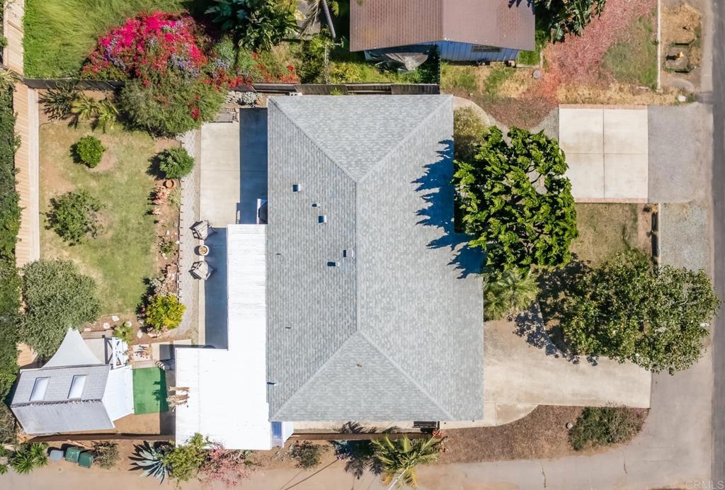 1355 Hermes Avenue Encinitas, CA 92024 - Photo 2 of 16 aerial view of a house with a yard and garden