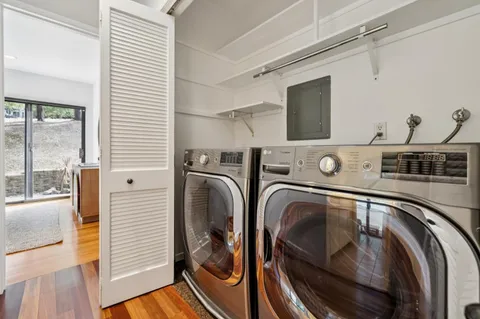 a view of outdoor seating space