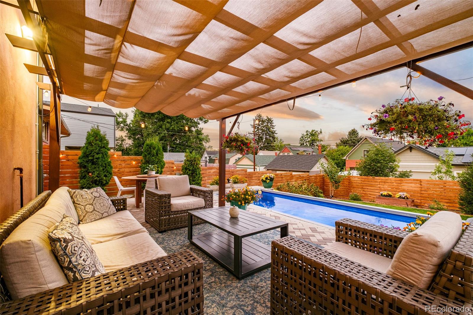 3234 Stuart Street Denver, CO 80212 - Photo 38 of 41 a outdoor living space with furniture and garden view