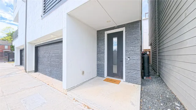 a view of front door of house
