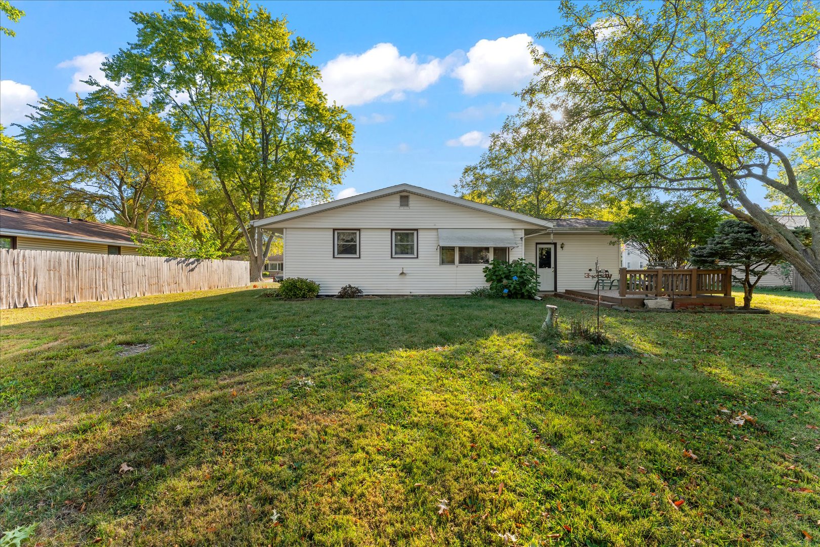 708 Jackson Street Monticello, IL 61856 - Photo 23 of 28 a front view of house with yard and green space