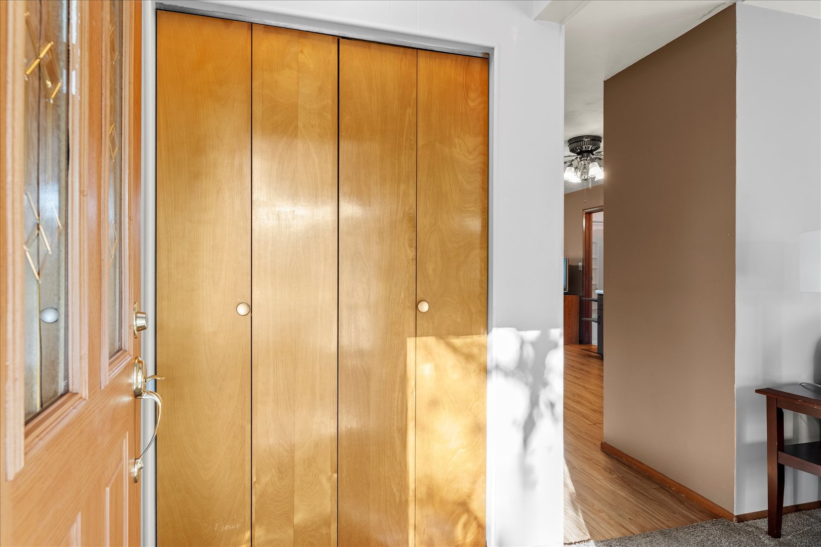 708 Jackson Street Monticello, IL 61856 - Photo 4 of 28 a view of a bathroom with shower curtain