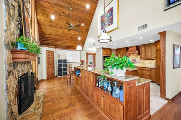 a view of a kitchen with a sink