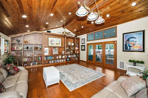 a view of a gate with a window