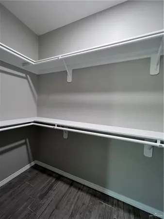 a close view of closet