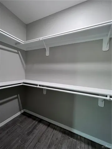 a close view of closet