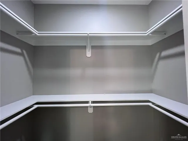 a close up view of racks on the wall