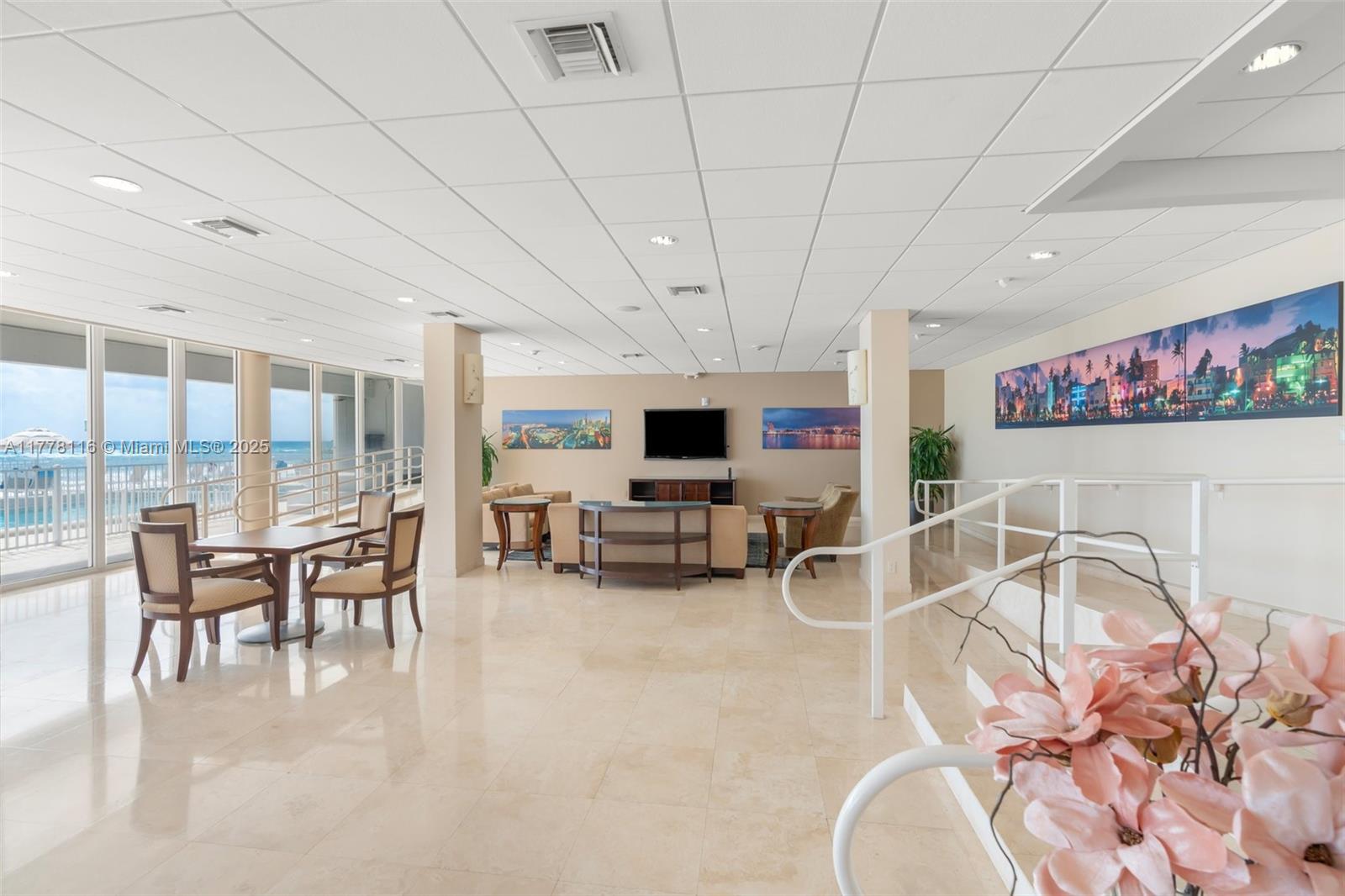 1200 South Ocean Boulevard, Unit 16C Boca Raton, FL 33432 - Photo 32 of 52 CLUBROOM WITH GREAT OCEAN VIEW!