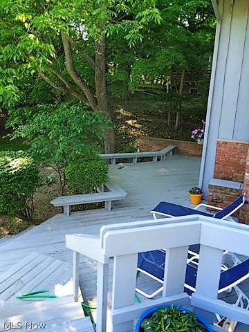 3238 Bremerton Road Pepper Pike, OH 44124 - Photo 13 of 13 Sun when you need it, shade when you want it, all in one on this delightful tiered deck with benches and privacy!