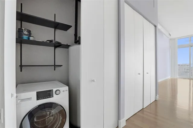 a view of balcony with furniture