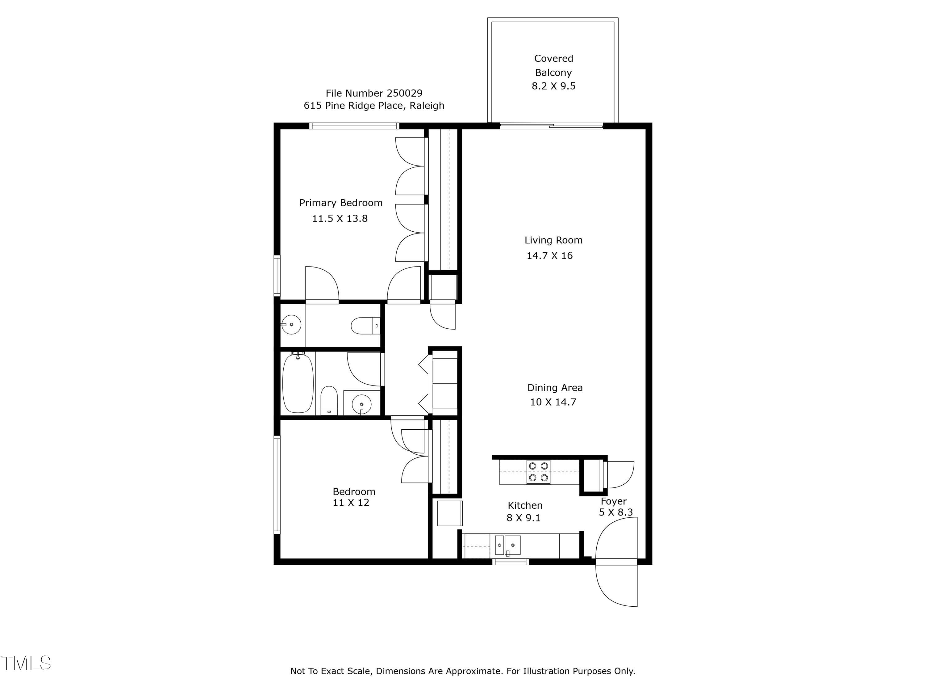 615 Pine Ridge Place Raleigh, NC 27609 - Photo 22 of 22 250029 floorplan