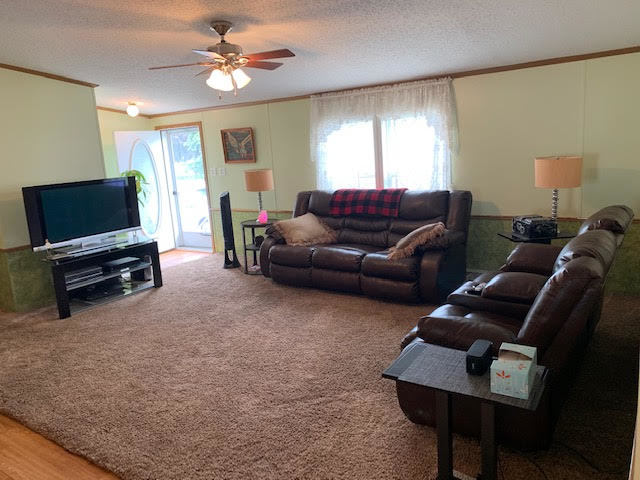 819 South 9th Street DeKalb, IL 60115 - Photo 7 of 20 a living room with furniture a ceiling fan and a window