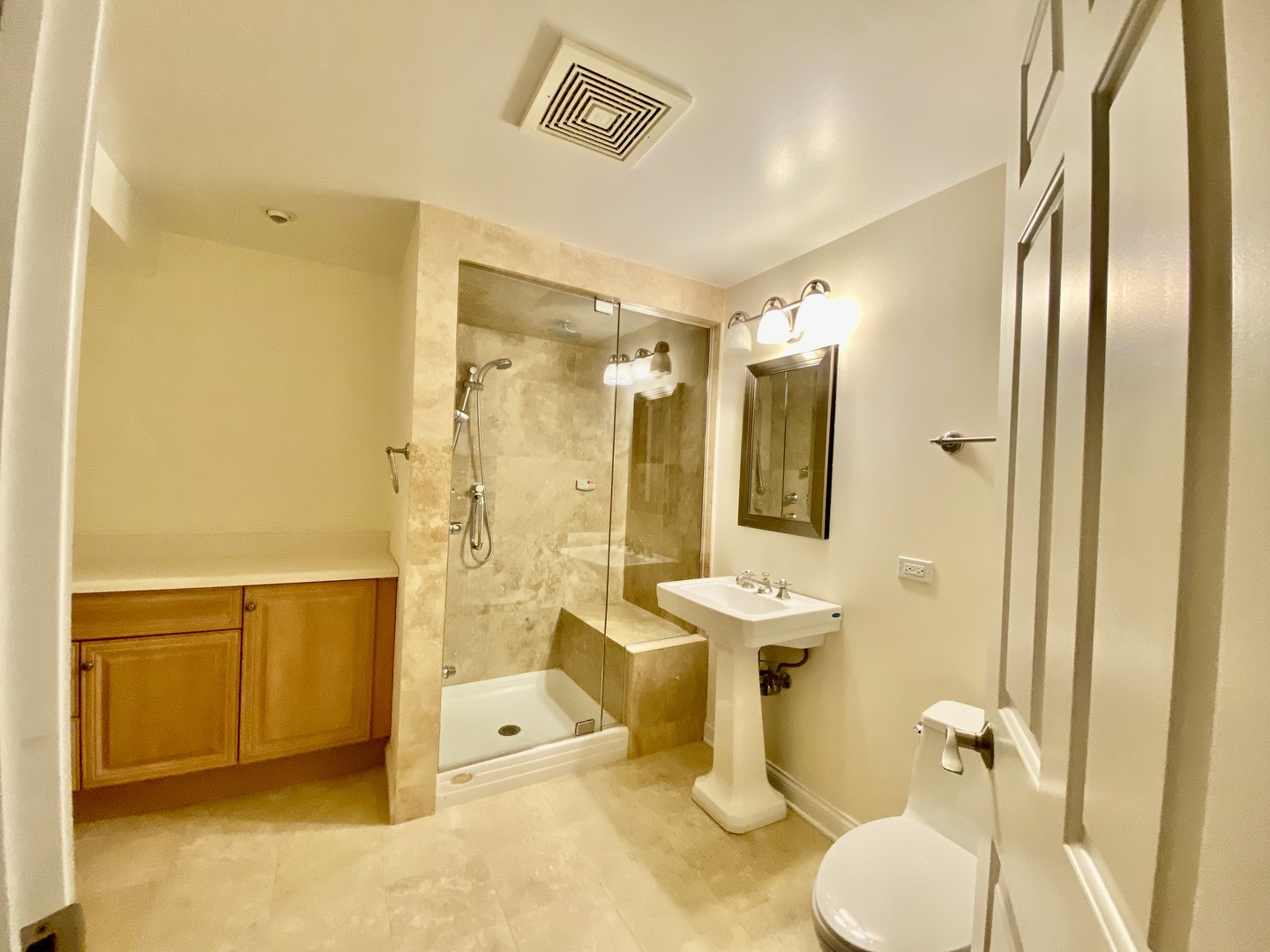 1686 Constitution Drive Glenview, IL 60026 - Photo 15 of 22 a bathroom with a sink a toilet and shower