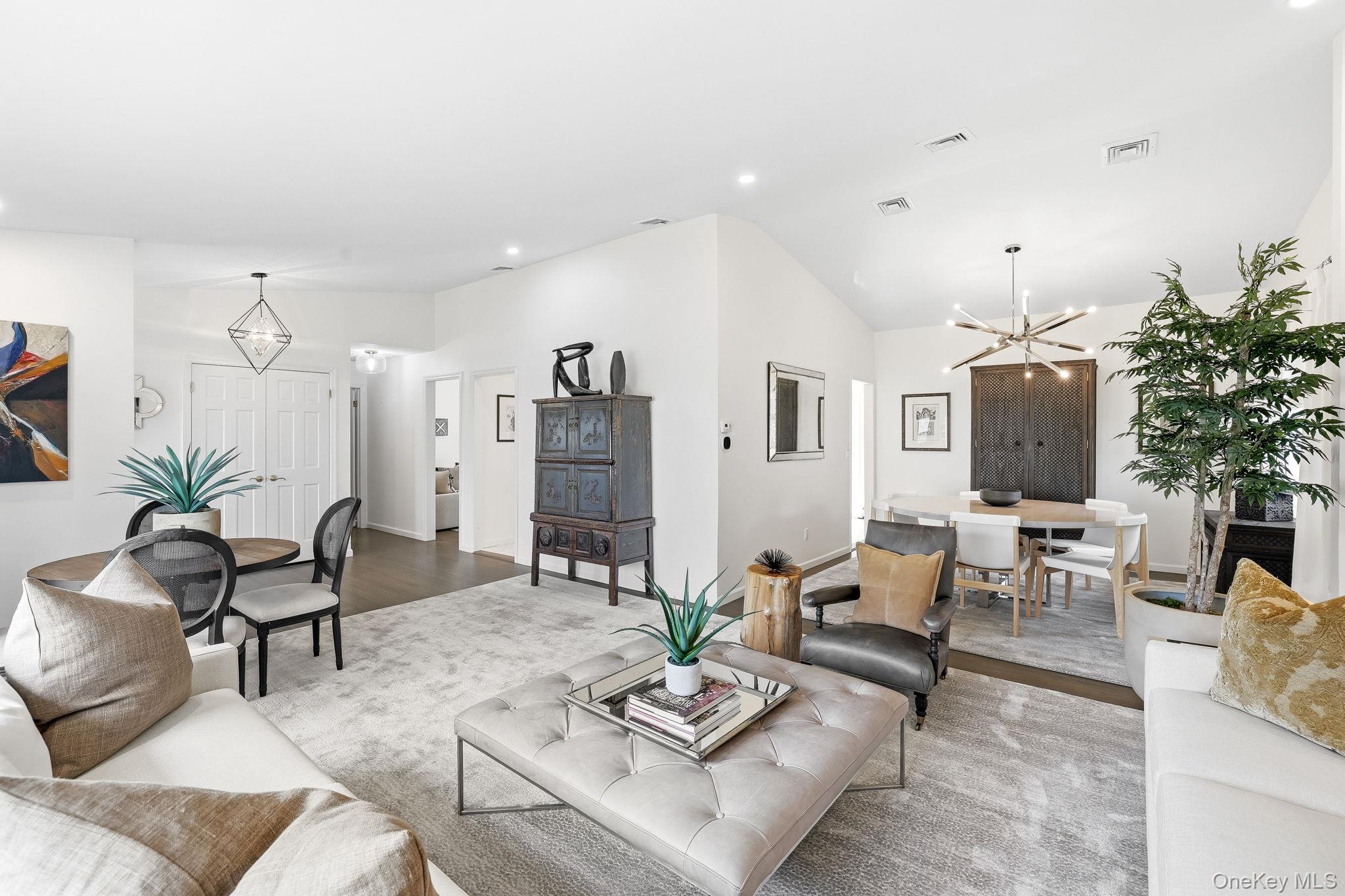 80 Highfield Road Harrison, NY 10528 - Photo 8 of 42 Living Room into Dining Area