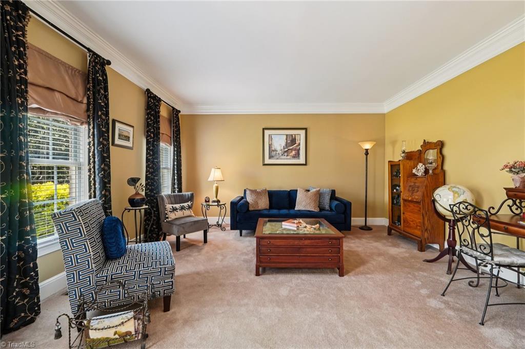 3833 Wesseck Drive High Point, NC 27265 - Photo 13 of 50 Living room right off entry for extra entertaining or LARGE Office