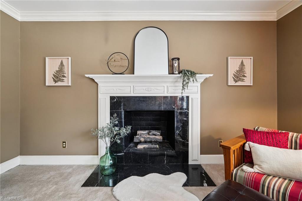 3833 Wesseck Drive High Point, NC 27265 - Photo 15 of 50 Lovely mantle with Gas fireplace