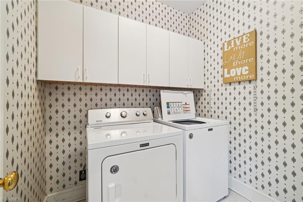 3833 Wesseck Drive High Point, NC 27265 - Photo 27 of 50 Laundry room on main floor with extra cabinet space!