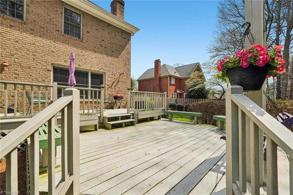 3833 Wesseck Drive High Point, NC 27265 - Photo 45 of 50 Two Tiered Deck ~ Entertain and Grill out for all your family and friends!