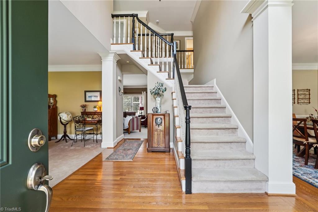 3833 Wesseck Drive High Point, NC 27265 - Photo 7 of 50 Stunning staircase!