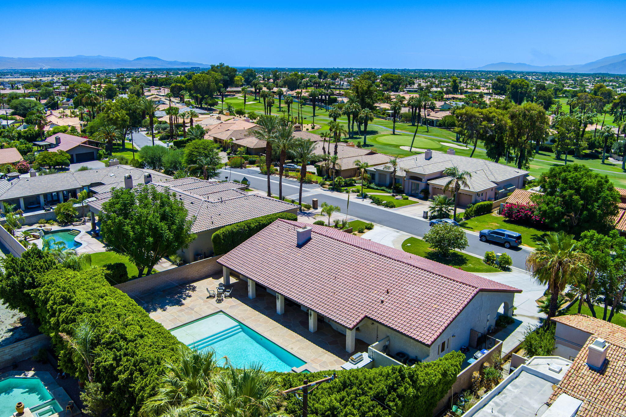 79540 Bermuda Dunes Drive Bermuda Dunes, CA 92203 - Photo 27 of 27 an aerial view of a house with a garden